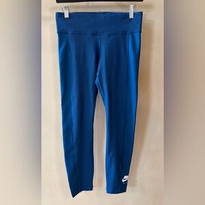 Nike Air 7/8 Ribbed Leggings Athletic Running Yoga Cropped Blue Women’s Small